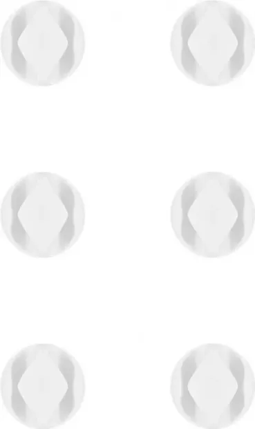 Set 6 bucati organizatoare cablu 2 sloturi alb, Goobay 70364