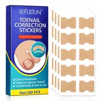 Set 100 Stickere pentru Unghii Incarnate, Suport si Ingrijire Profesionala