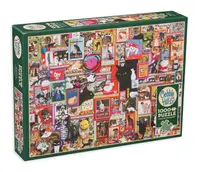 Puzzle Cobble Hill din 1000 de piese - Tablouri cu pisici
