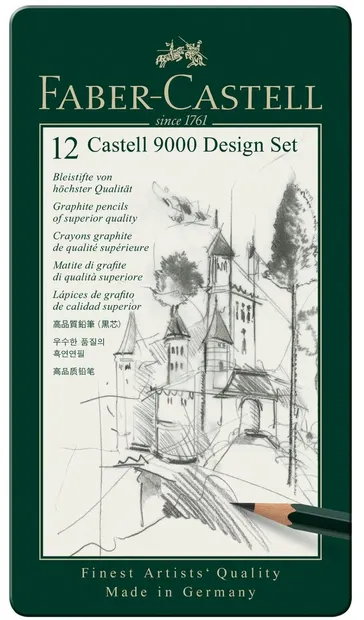 Set de creioane Faber-Castell 9000 - 12 culori