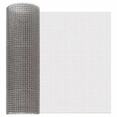 vidaXL Ecran din plasă 40 x 200 cm 3 Mesh Oțel Inoxidabil 201 Argintiu