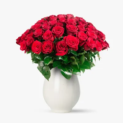 Buchet de 45 trandafiri rosii