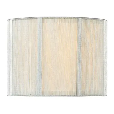 Abajur Elsa Silver String Cotton Drum Shade 25cm