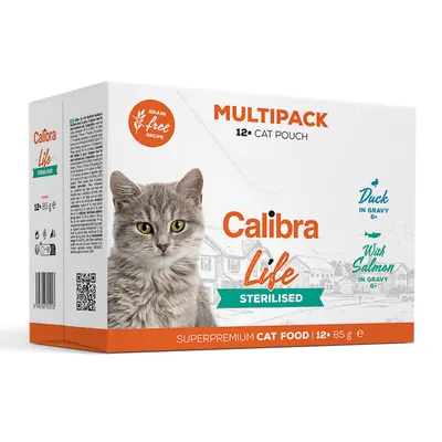 Calibra Cat Life Pouch Sterilised Multipack 12 x 85 g