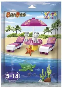 Mini set de construcții BanBao - Plajă, 34 piese