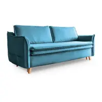 Canapea turcoaz extensibilă 225 cm Charming Charlie – Miuform
