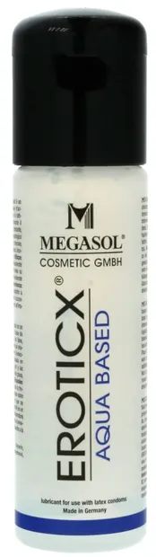 Lubrifiant pe bază de apă, Megasol, Eroticx, 100ml, incolor
