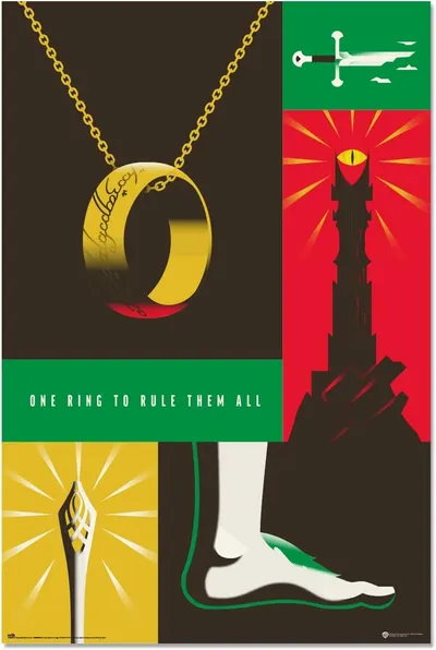 Poster Erik Movies: The Lord of the Rings - Warner Bros. 100th Anniversary