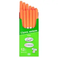 Marker Fluorescent pentru Textile cu Varf Rotund, Portocaliu, Koh-I-Noor