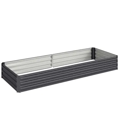 Outsunny Pat de Grădină Înălțat pentru Exterior, Gri | Aosom Romania
