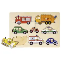 Puzzle încastrat din lemn cu 8 piese
