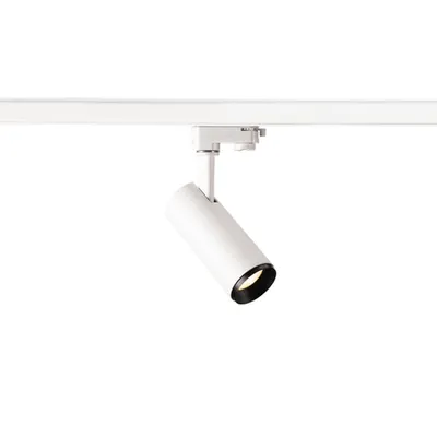 Iluminat decorativ pe sina, Melodii NUMINOS S, alb sistem 3 faze alb / negru lumina 3000K 60 °