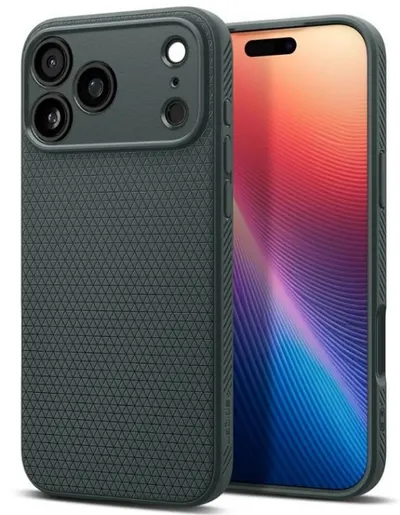 Husă Spigen - Liquid Air, iPhone 17 Pro, verde