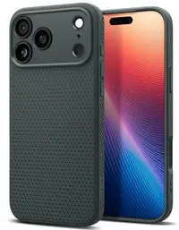 Husă Spigen - Liquid Air, iPhone 17 Pro, verde