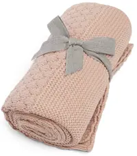 Pătură tricotată Mamas & Papas - Bubble Pink, 70 х 90 cm
