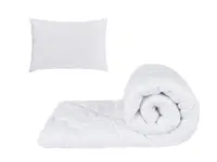 Set alb, pilota 150x200cm 250gsm + 1 perna alba matlasata 50x70cm