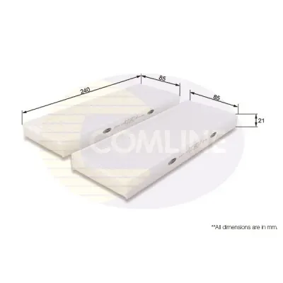 Filtru, aer habitaclu COMLINE EKF389-2