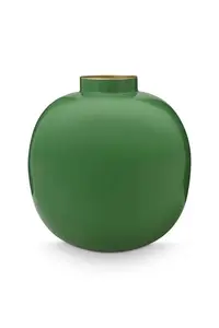 Vaza decorativă, din metal, Green, 23cm, Pip Studio