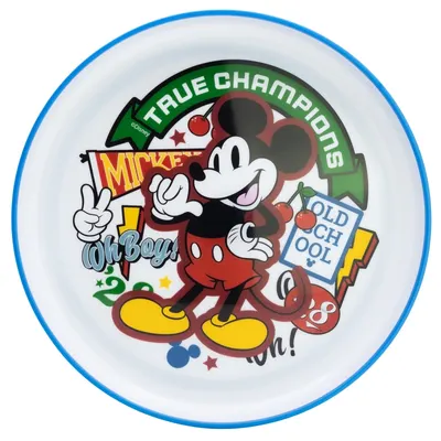 Farfurie cu bază antiderapantă Stor - Premium, Mickey True Champions