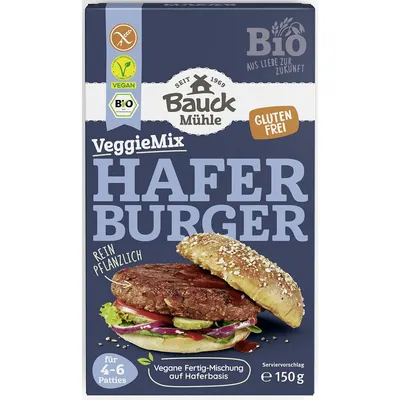 Mix pentru Burger din Ovaz fara Gluten Ecologic/Bio 150g