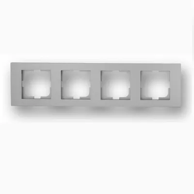 Rama cu 4 Posturi Grano Met Ovivo OV00149, argintiu
