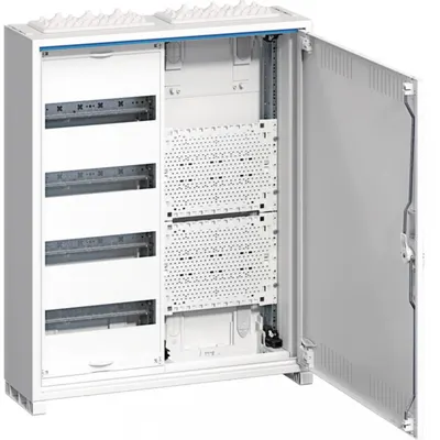 Tablou electric metalic 48 module (4X12) aplicat cu sectie multimedia Hager Univers FWB42K1