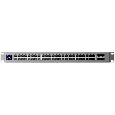Ubiquiti USW-Pro-Max-48-PoE-EU 48-port, Layer 3 Etherlighting switch with 2.5 GbE and PoE++ output, 16x 2.5 GbE ports including