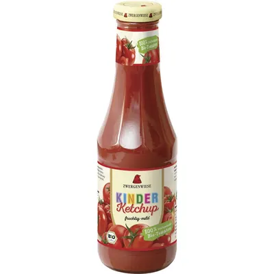 Ketchup Eco pentru copii cu indulcitor din mere fara gluten, 500ml, Zwergenwiese