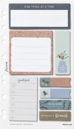 Note lipicioase autoadezive Filofax Botanical