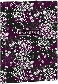 Mapă cu elastic Ars Una Sakura - A4