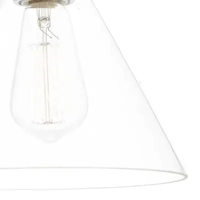 Aplica Ray 1 Light Wall Bracket Antique Brass Clear