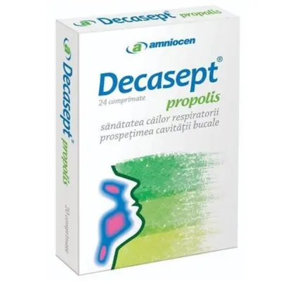 Decasept propolis, Amniocen | 24 comprimate