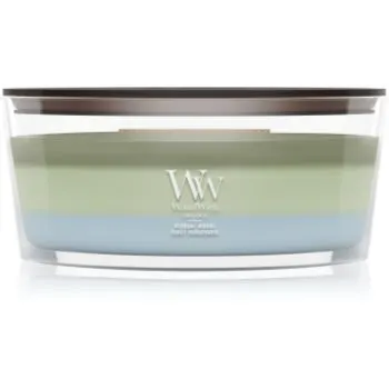 Woodwick Trilogy Verdant Woods lumânare parfumată cu fitil din lemn