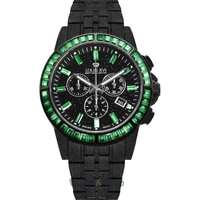 Ceas Louis&nbsp;XVI Louis XVI LXVI1182 Mens Watch Majeste Frosted Iced Out Chrono Limited 43mm 10ATM