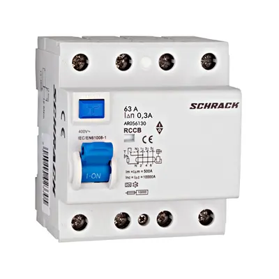 Intrerupator diferential tetrapolar, AMPARO 10kA, 63A/4P 300mA, tip A
