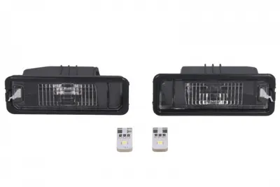Lumina Numar Inmatriculare (led, 2 Buc.) Potrivit Porsche Cayenne Ii 92a 958; Seat Altea, Exeo, Ibiza Iv 6j, Ibiza Iv 6p, Ibiza V 6f, Leon 1p, Leon 5f, Toledo Iv Kg3; Skoda Superb Ii; Vw Amarok 2h 10.