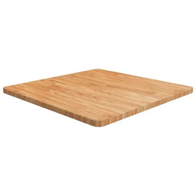 vidaXL Blat masă pătrat maro deschis 70x70x2,5 cm lemn stejar tratat