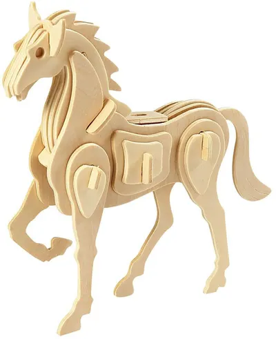 Puzzle 3D din lemn Compania Creativ - Cal