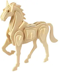 Puzzle 3D din lemn Compania Creativ - Cal