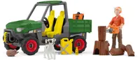 Set joc Schleich - Un tăietor de lemne cu o mașină