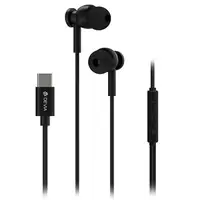 Casca stereo 1.2M cu mufa tip c - negru Devia BRA014021