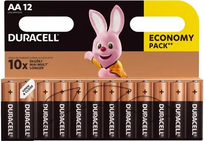 Baterii alcaline Duracell - Basic, AA, 12 buc.