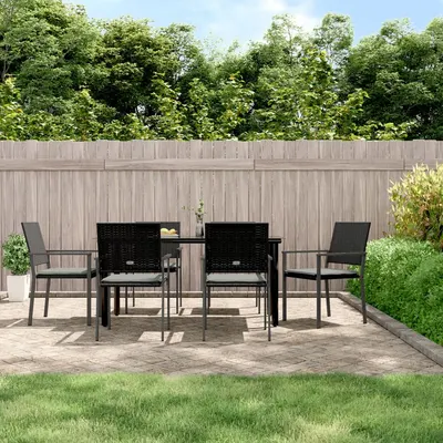 Gossi set mobilier de gradina cu perne, 7 piese, poliratan si otel