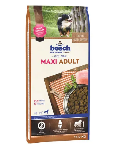 BOSCH Maxi Hrana uscata pentru caini adulti de talie mare si uriasa 15 kg