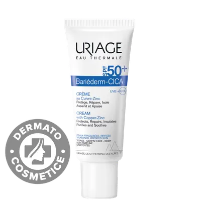 Crema cu SPF 50+ Bariederm Cica, 40ml, Uriage