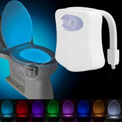 Led pentru vasul de toaleta cu senzor infrarosu de miscare si lumini