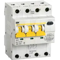 Tetrapolara cu protectie diferentiala RCBO AVDT 34 C6 10mA 6kA
