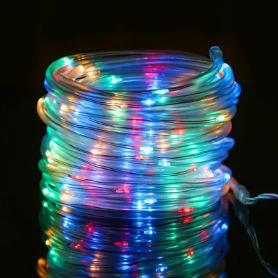 Ghirlanda Luminoasa Decorativa 50m cu 500 LEDuri Tip Furtun, de Exterior