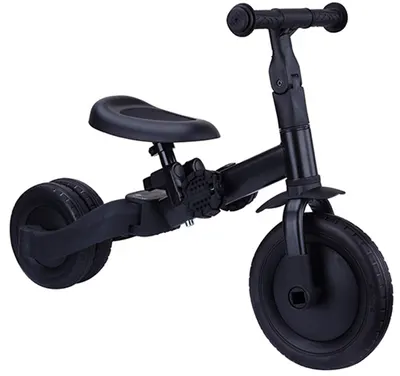 Tricicletă și bicicletă de echilibru 4 în 1 Topmark - Kaya, neagră