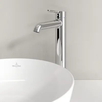 Baterie baie pentru lavoar cu ventil click-clack, crom, VilleroyBoch Skyla